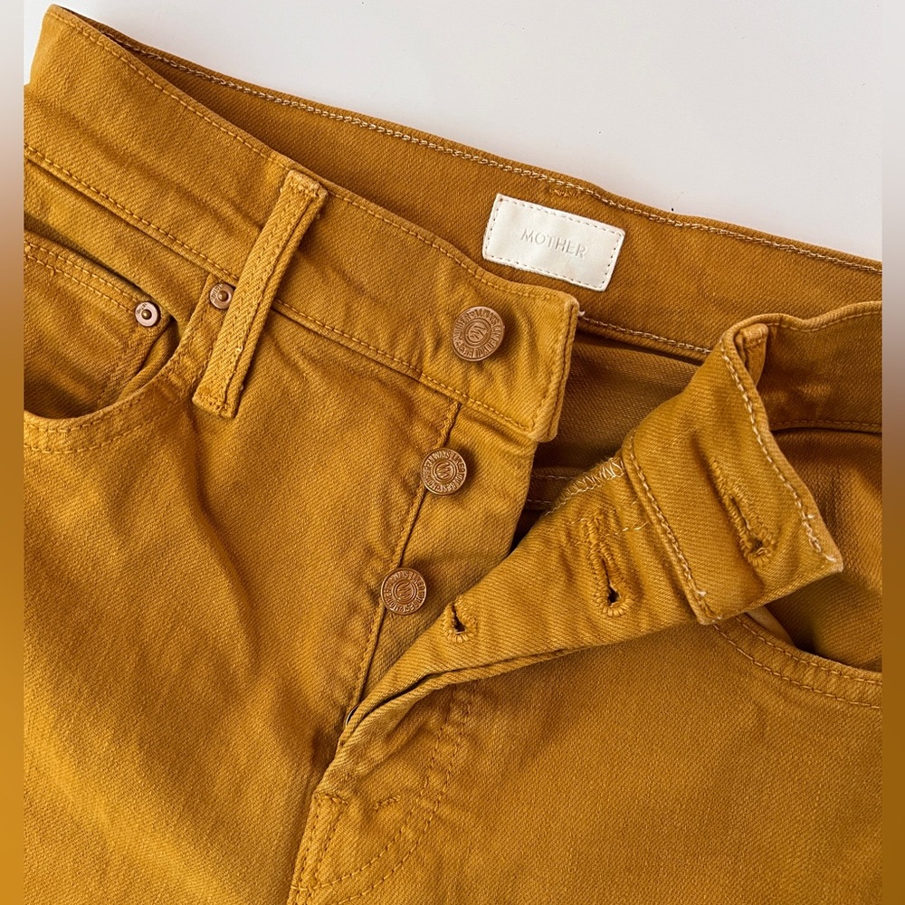 MOTHER Women's Jeans in Mustard Yellow